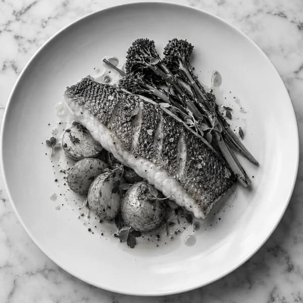 Pan-roasted Sea Bass